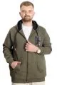 Big Size Mens Sweat Hood Push Your Limit 23543 Khaki