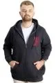 Big Size Mens Sweat Hood Push Your Limit 23543 Navy Blue