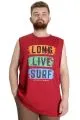 Büyük Beden Erkek Atlet LONG LIVE SURF 23010 Bordo [product_color]