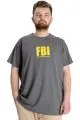 Büyük Beden Erkek T-shirt FBI 23127 Antramelanj [product_color]