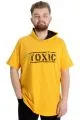 Büyük Beden Erkek T-shirt Kapşonlu TOXIC 23119 Hardal [product_color]