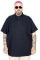 Big Size Mens T-shirt Henley T-Shirt U24339 Navy Blue