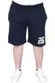 Big Size Mens Short 26 Printed 25031S Navy