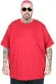 Büyük Beden Erkek T-Shirt Bisiklet Yaka Basic U25162 Bordo
