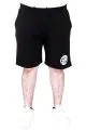 Big Size Mens Short 2 yarn GOOD VIBES U25503 Black