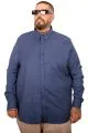 Büyük Beden Erkek Gabardin Gömlek Cepli 25604