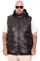 Plus Size Mens Vest 25713 SHINY BLACK