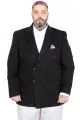 Büyük Beden Erkek Kruvaze Blazer Ceket 26021 SIYAH