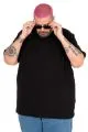 Big Size T-Shirt Basic U26200 BLACK