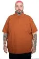 Büyük Beden Erkek T-Shirt Polo Yaka Cepli Klasik Pike 20552 Tarçın