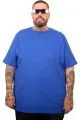Plus Size Mens Basic Crew Neck Tshirt u20031 SAX
