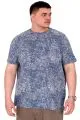 Big Size Mens Tshirt Indigo U20037