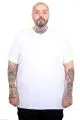 Men’s Big Size Basic V-Neck T-Shirt 20150 White
