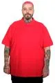 Plus Size Men Classic Pique Polo T-Shirt with Pocket 20550 Red