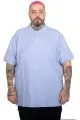 Büyük Beden Erkek Cepli Klasik Pike Polo Yaka T-Shirt 20550 LILA
