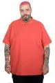 Plus Size Men Classic Pique Polo T-Shirt with Pocket 20550 Coral