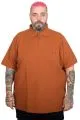 Men’s Big Size Embroidered Classic Pique Polo T-Shirt 20553 Cinnamon