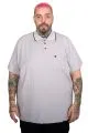 Plus Size Men Stretch Suprem Polo T-Shirt with Pocket 21558 Dark Grey