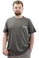 Big Size Mens T-shirt Crew Neck T-Shirt NYC U24068 Khaki