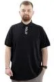 Mens Big Size Polo T-shirt POLO U24335 Black