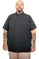 Büyük Beden Erkek Hakim Yaka Polo T-Shirt U24339 ANTRASIT