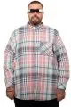 Plus Size Mens Winter Shirt u25394 PINK