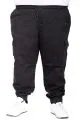 Big Size Men Linen Cargo Jogger Pants 25911 Black