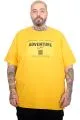 Men’s Big Size Adventure Crew Neck T-Shirt U26101 Mustard