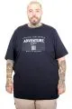 Men’s Big Size Adventure Crew Neck T-Shirt U26101 Navy