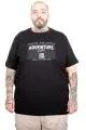 Men’s Big Size Adventure Crew Neck T-Shirt U26101 Black