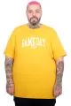 Big Size Men Gameday Crew Neck T-Shirt U26102 Mustard