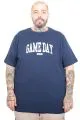 Big Size Men Gameday Crew Neck T-Shirt U26102 Indigo