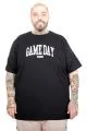 Big Size Men Gameday Crew Neck T-Shirt U26102 Black