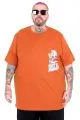 Big Size T-Shirt Thıs Is Your Tıme U26106 CINNAMON