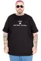 Big Size T-Shirt Luck U26111 BLACK