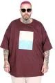 Big Size T-Shirt Sea Ing U26202 PLUM