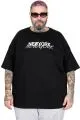 Büyük Beden Unisex Bisiklet Yaka Tshirt New York U26204 SIYAH