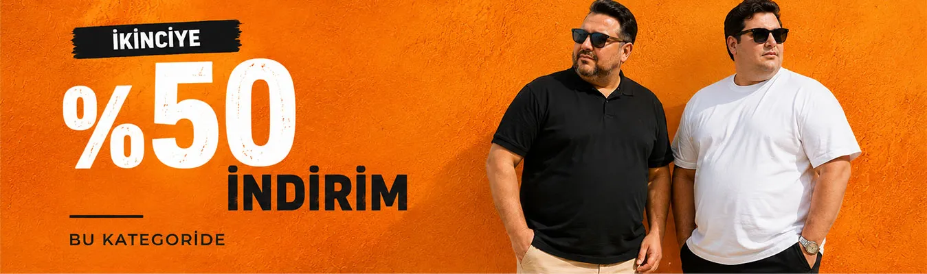 Büyük Beden Erkek Outlet ürünlerinde Kaçmaz Kampanya 3XL - 13XL